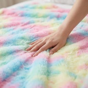 faux rabbit fur throw