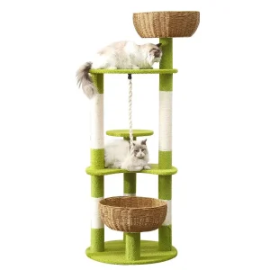 Rattan Solid Wood Cat Climbing Frame