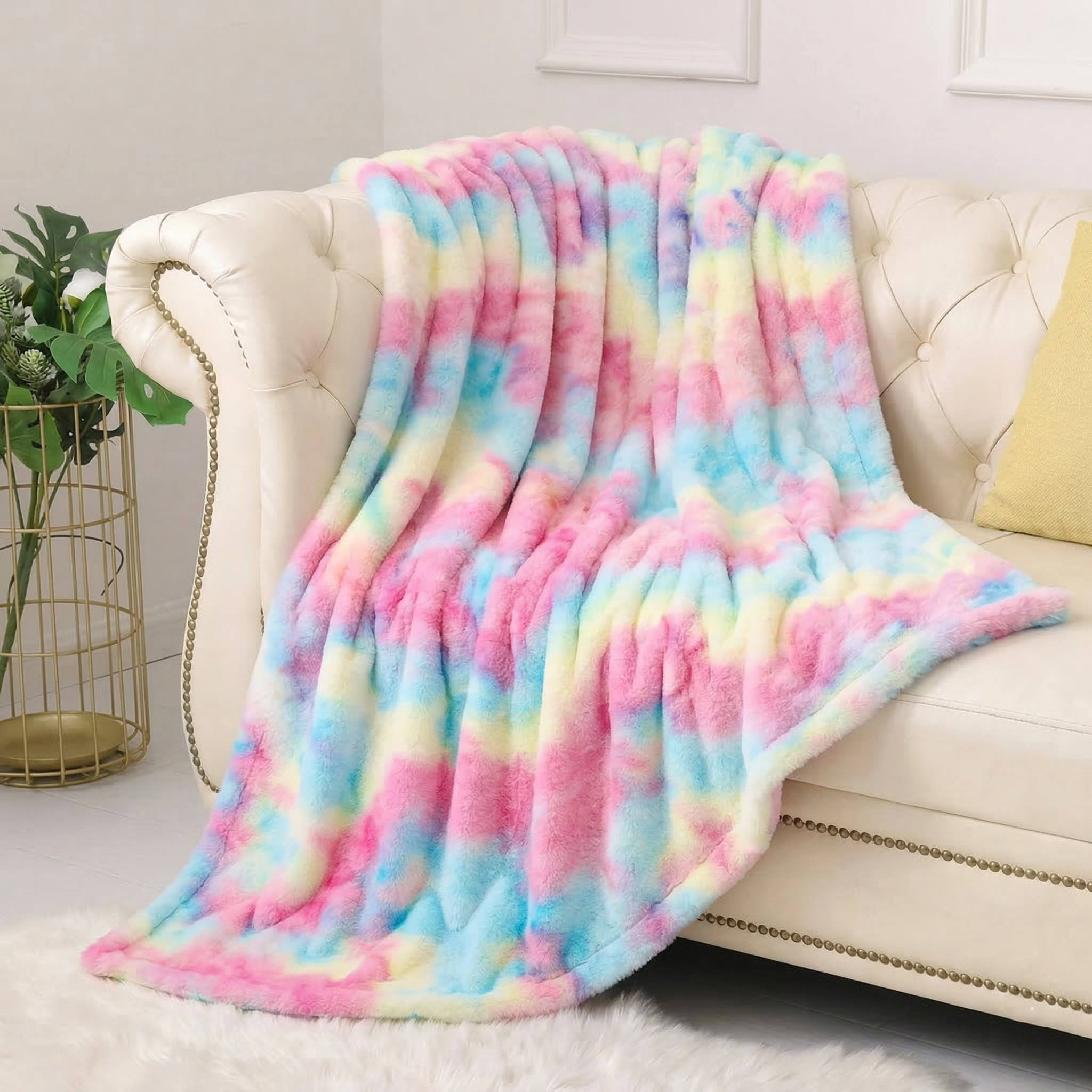 Rabbit Faux Fur Blanket
