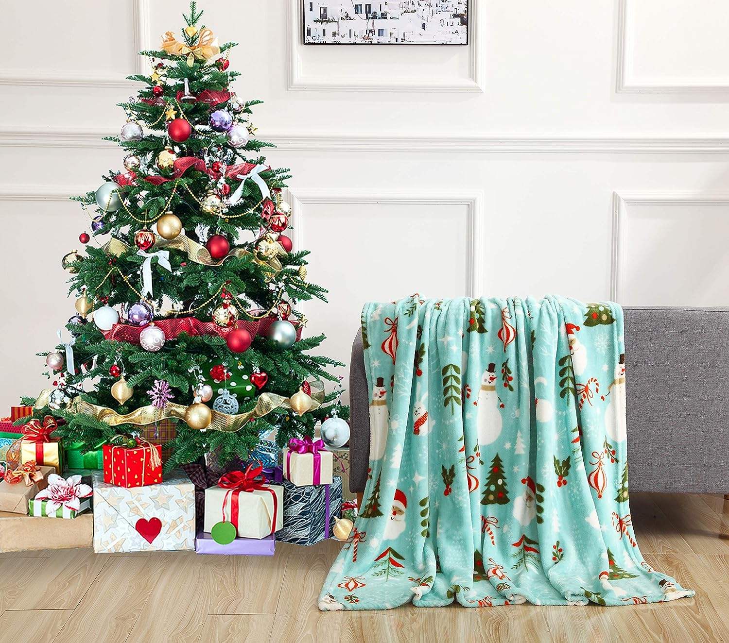 knitted fleece blanket